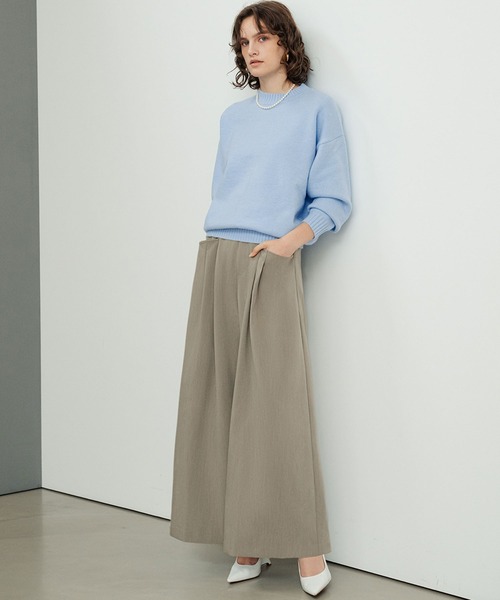 ELFRANK(エルフランク)の「【2026AW】【S~Lサイズ展開】ハイウエストポケットデザインワイドパンツ【洗える】《着用動画あり》(その他パンツ・レディース・チャコールグレー/ベージュ/ブラック・S/M/L)」の1枚目の写真