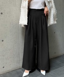 【2026AW】【S~Lサイズ展開】ハイウエストポケットデザインワイドパンツ【洗える】《着用動画あり》