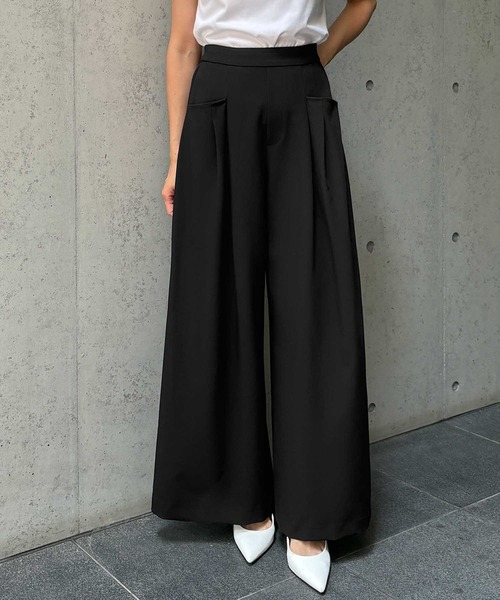 ELFRANK(エルフランク)の「【2026AW】【S~Lサイズ展開】ハイウエストポケットデザインワイドパンツ【洗える】《着用動画あり》(その他パンツ・レディース・チャコールグレー/ベージュ/ブラック・S/M/L)」の16枚目の写真