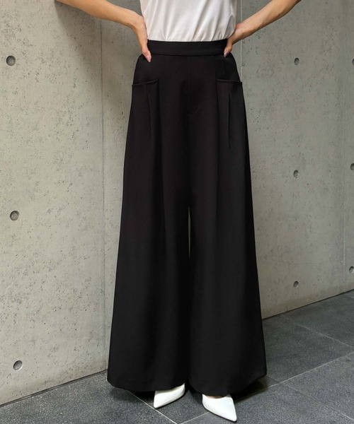 ELFRANK(エルフランク)の「【2026AW】【S~Lサイズ展開】ハイウエストポケットデザインワイドパンツ【洗える】《着用動画あり》(その他パンツ・レディース・チャコールグレー/ベージュ/ブラック・S/M/L)」の17枚目の写真
