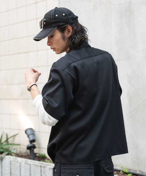 WEGO(ウィゴー)の「WEGO/【26年春夏新作】スタッズワークシャツ(シャツ/ブラウス・メンズ・ブラック/ベージュ・LARGE/MEDIUM)」の13枚目の写真