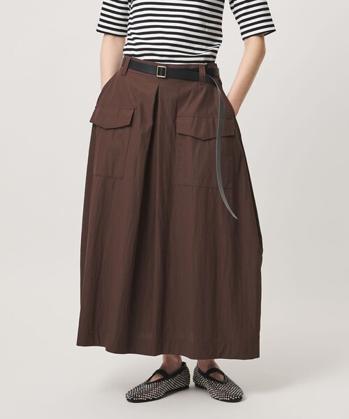 UNITED ARROWS(ユナイテッドアローズ)の「ポケット コクーン シルエット スカート(スカート・レディース・ダークブラウン/ネイビー/オフホワイト・36/38)」の3枚目の写真