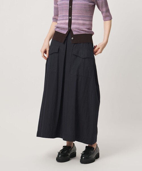 UNITED ARROWS(ユナイテッドアローズ)の「ポケット コクーン シルエット スカート(スカート・レディース・ダークブラウン/ネイビー/オフホワイト・36/38)」の6枚目の写真