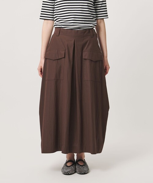 UNITED ARROWS(ユナイテッドアローズ)の「ポケット コクーン シルエット スカート(スカート・レディース・ダークブラウン/ネイビー/オフホワイト・36/38)」の8枚目の写真