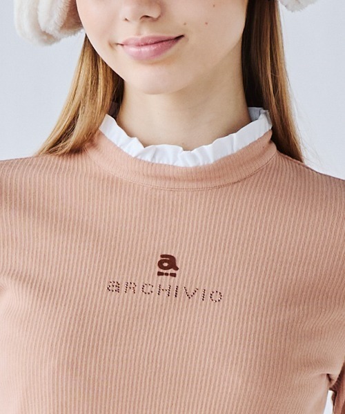 archivio(アルチビオ)の「<LADIES>ネックフリルリブプルオーバー(その他トップス・レディース・ライトブルー/ブラック/ベージュ/ホワイト・S/M/L)」の7枚目の写真