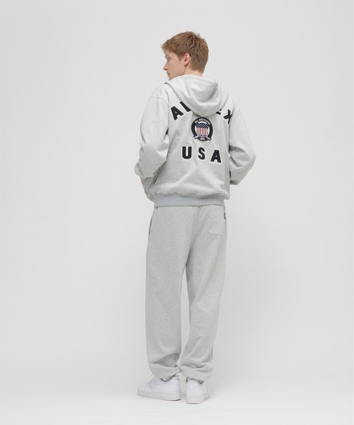 AVIREX（アヴィレックス）の「SIGNATURE VARSITY LOGO ZIP UP PARKA / シグネチャーバーシティー ロゴ ジップアップパーカー / AVIREX / アヴィレックス（パーカー・メンズ・レッド/ブラック/ネイビー/オフホワイト/グレー・X-LARGE/MEDIUM/XX-LARGE/LARGE）」の21枚目の写真