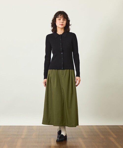 MACKINTOSH PHILOSOPHY(マッキントッシュ フィロソフィー)の「GREY LABEL ロングチノスカート(スカート・レディース・チャコールグレー/グリーン系その他4/ベージュ系その他4・2)」の8枚目の写真