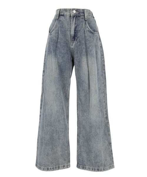 coca(coca)(コカ)の「ユース デニムタックパンツ(デニムパンツ・レディース・ライトブルー/ダークブルー・L/M/S)」の16枚目の写真
