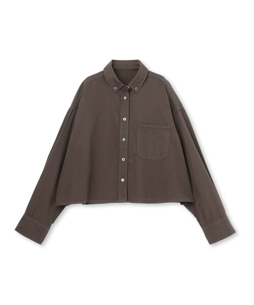 UNFILO（アンフィーロ）の「UNFILO DENIM クロップドシャツ（シャツ/ブラウス・レディース・グレー系3/スカイブルー系・X-LARGE）」の14枚目の写真