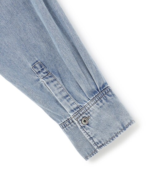 UNFILO（アンフィーロ）の「UNFILO DENIM クロップドシャツ（シャツ/ブラウス・レディース・グレー系3/スカイブルー系・X-LARGE）」の17枚目の写真