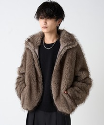 フェイクファージップブルゾン