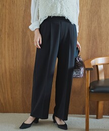 【定番 /秋カラー/ストレッチ/防シワ/UVカット】【シリーズ累計販売数20万本突破】イージービューティーワイドパンツ(WEB限定サイズあり)