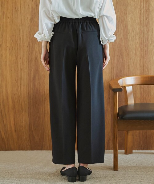coen(コーエン)の「【定番 /秋カラー/ストレッチ/防シワ/UVカット】【シリーズ累計販売数20万本突破】イージービューティーワイドパンツ(WEB限定サイズあり)(スラックス・レディース・ブラック/ブラウン/ターコイズブルー/ダークグレー/ナチュラル/オリーブ・XL/L/XS/M/S)」の9枚目の写真