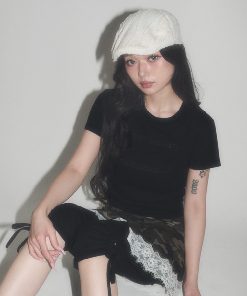 dispark(ディスパーク)の「DISPARK/ナポレオンデザインT(Tシャツ/カットソー・レディース・グリーン系その他/ブラック・FREE)」の1枚目の写真