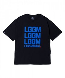 クラシックフィットスクエアロゴ半袖Tシャツ[ブルー]