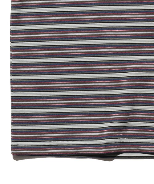 BEAMS PLUS（ビームスプラス）の「Pocket Tee Multi Stripe②（Tシャツ/カットソー・メンズ・ブラウン/ブルー・XX-LARGE/LARGE/SMALL/MEDIUM/X-LARGE）」の11枚目の写真