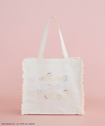 sanrio（サンリオ）の「【受注生産】はなまるおばけ フリルスクエアトートバッグ（トートバッグ）」