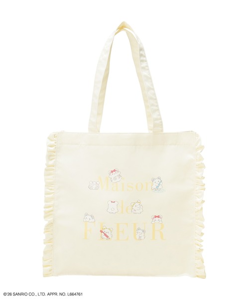 sanrio(サンリオ)の「【受注生産】はなまるおばけ フリルスクエアトートバッグ(トートバッグ・レディース・アイボリー/ピンク・FREE)」の12枚目の写真