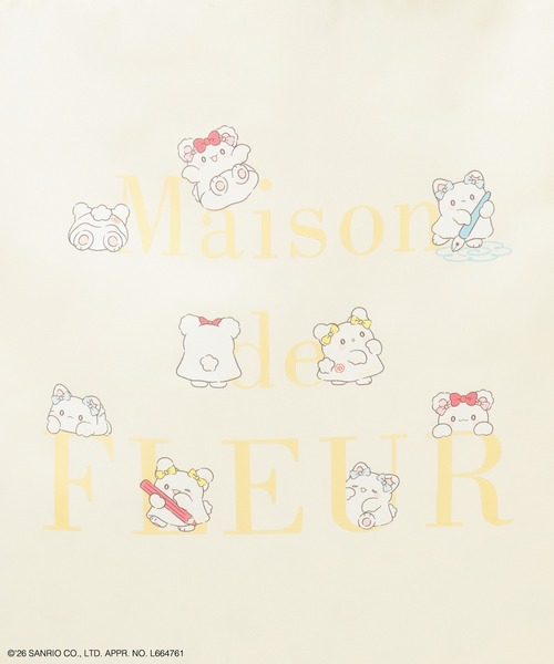 sanrio(サンリオ)の「【受注生産】はなまるおばけ フリルスクエアトートバッグ(トートバッグ・レディース・アイボリー/ピンク・FREE)」の13枚目の写真