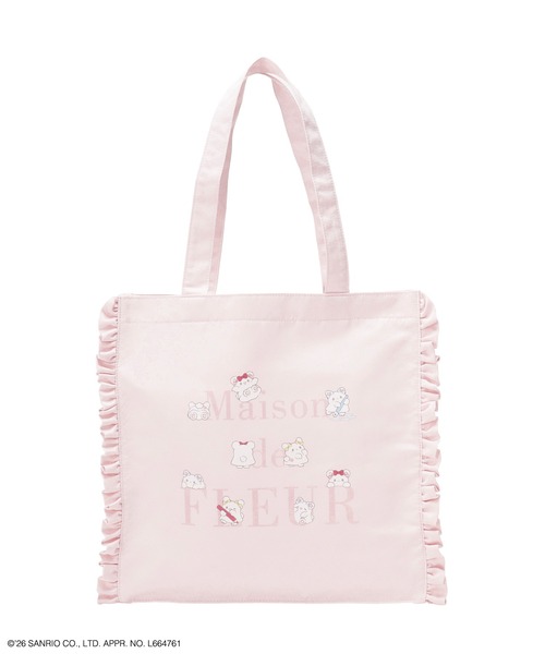 sanrio(サンリオ)の「【受注生産】はなまるおばけ フリルスクエアトートバッグ(トートバッグ・レディース・アイボリー/ピンク・FREE)」の14枚目の写真