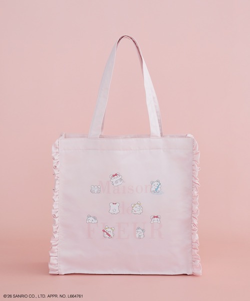 sanrio(サンリオ)の「【受注生産】はなまるおばけ フリルスクエアトートバッグ(トートバッグ・レディース・アイボリー/ピンク・FREE)」の21枚目の写真
