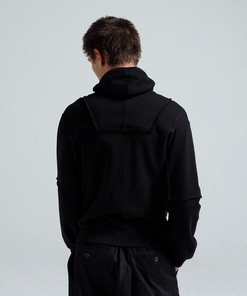 Y-3(ワイスリー)の「Y-3 FRECH TERRY NINJA HOODIE(パーカー・メンズ・ブラック×ブラック・X-SMALL/SMALL/MEDIUM/LARGE/X-LARGE)」の4枚目の写真