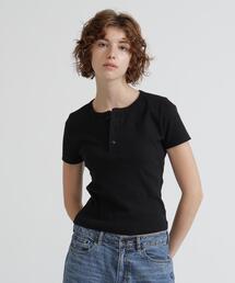 AVIREX | 《DAILY/デイリー/WOMAN》 S/S HENLEY NECK T-SHIRT(Tシャツ/カットソー)