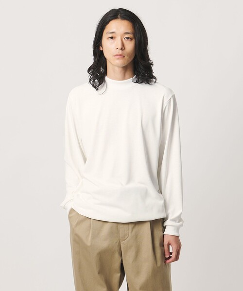 HAND ROOM(ハンドルーム)の「【別注】<HAND ROOM>ドローコード モックネック ロングスリーブ Tシャツ(Tシャツ/カットソー・メンズ・ホワイト/ブラック・L/XXL/XL/M)」の13枚目の写真
