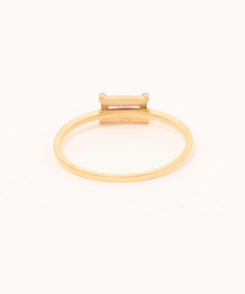 Burner(バーナー)の「【Cle・stone(クレストーン)】ダブルスクエア カラーストーンリング cle-ring-28-12(リング・レディース・パープル/グリーン/ホワイト・14号/12号)」の4枚目の写真