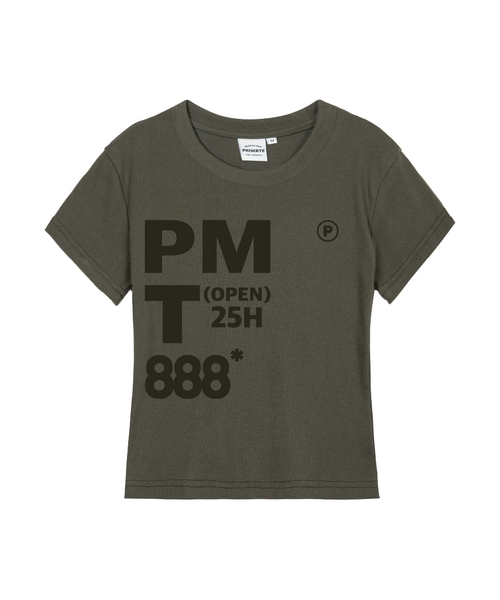 PRIMATE(プライメイト)の「MONO DAYS レディース スリムフィット 半袖Tシャツ 8 COLORS(Tシャツ/カットソー・レディース・ホワイト/チャコールグレー/スカイブルー/ブラック/カーキ/クリーム/ラベンダー/チャコール・SMALL/MEDIUM/LARGE)」の6枚目の写真