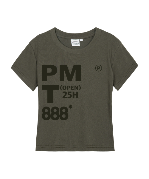 PRIMATE(プライメイト)の「MONO DAYS レディース スリムフィット 半袖Tシャツ 8 COLORS(Tシャツ/カットソー・レディース・ホワイト/チャコールグレー/スカイブルー/ブラック/カーキ/クリーム/ラベンダー/チャコール・SMALL/MEDIUM/LARGE)」の11枚目の写真