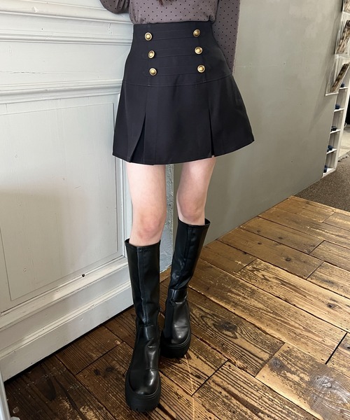PHILLY(フィリー)の「ナポレオンミニスカート(スカート・レディース・ブラック/グレー・FREE)」の5枚目の写真