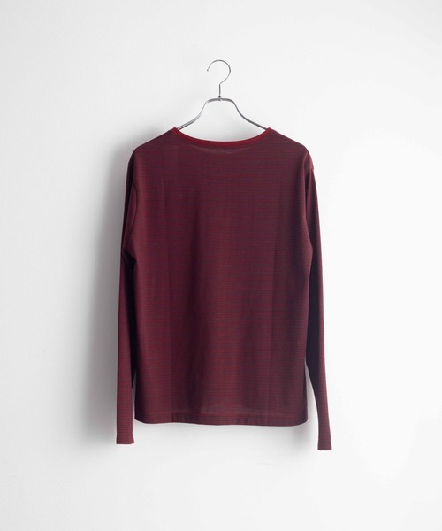 LUCY（ルーシー）の「LUCY/【26年秋冬新作】ルーズネックボーダーT(LS)（Tシャツ/カットソー・メンズ・ブラック系その他5/レッド系その他4・MEDIUM/LARGE）」の22枚目の写真