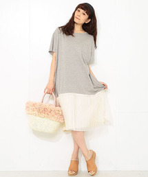 CAROLINA GLASER | CAROLINA GLASER / カット チュールプリーツ ワンピース(ワンピース)