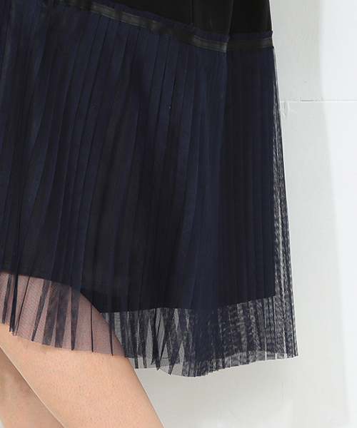 CAROLINA GLASER(カロリナ グレイサー)の「CAROLINA GLASER / カット チュールプリーツ ワンピース(ワンピース・レディース・ブラック系その他/グレー系その他・ONE SIZE)」の8枚目の写真