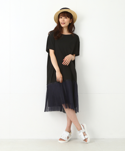 CAROLINA GLASER(カロリナ グレイサー)の「CAROLINA GLASER / カット チュールプリーツ ワンピース(ワンピース・レディース・ブラック系その他/グレー系その他・ONE SIZE)」の11枚目の写真