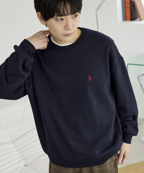 U.S. POLO ASSN.(ユーエスポロアッスン)の「U.S. POLO ASSN. × PUBLUX/ユーエスポロアッスン 別注 ワンポイント 刺繍 裏起毛 クルーネック スウェット 限定展開(スウェット・メンズ・ライトグレー/ブラック/ネイビー/グリーン・MEDIUM/SMALL/LARGE)」の20枚目の写真