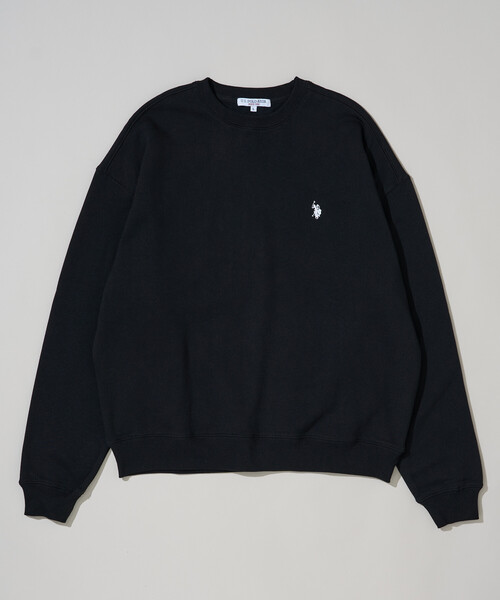 U.S. POLO ASSN.(ユーエスポロアッスン)の「U.S. POLO ASSN. × PUBLUX/ユーエスポロアッスン 別注 ワンポイント 刺繍 裏起毛 クルーネック スウェット 限定展開(スウェット・メンズ・ライトグレー/ブラック/ネイビー/グリーン・MEDIUM/SMALL/LARGE)」の7枚目の写真