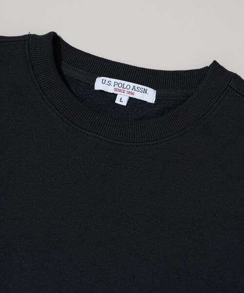 U.S. POLO ASSN.(ユーエスポロアッスン)の「U.S. POLO ASSN. × PUBLUX/ユーエスポロアッスン 別注 ワンポイント 刺繍 裏起毛 クルーネック スウェット 限定展開(スウェット・メンズ・ライトグレー/ブラック/ネイビー/グリーン・MEDIUM/SMALL/LARGE)」の9枚目の写真