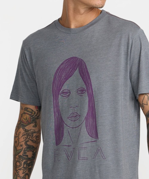 RVCA(ルーカ)の「RVCA メンズ SLEEPY GIRL SS Tシャツ 【2026年秋冬モデル】/ルーカ半袖T(Tシャツ/カットソー・メンズ・オフホワイト/グレー系その他・MEDIUM/LARGE)」の7枚目の写真