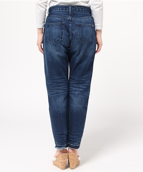 MURUA（ムルーア）の「ヘムデザインテーパードBOYSデニム（デニムパンツ・レディース・スカイブルー/ブルー・0/XS/3/L/2/M/1/S）」の9枚目の写真