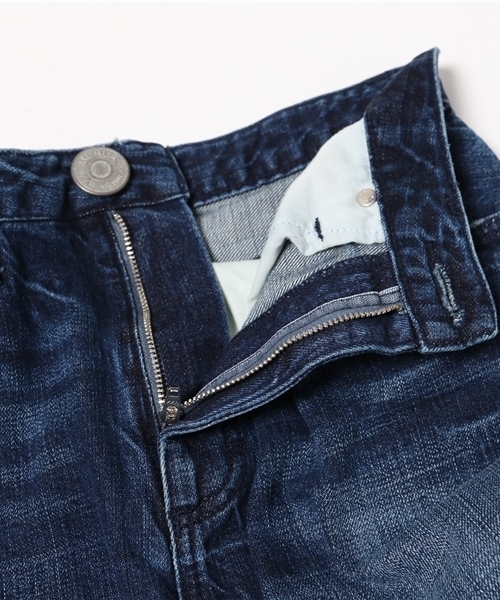 MURUA（ムルーア）の「ヘムデザインテーパードBOYSデニム（デニムパンツ・レディース・スカイブルー/ブルー・0/XS/3/L/2/M/1/S）」の3枚目の写真