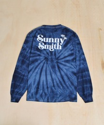 フロントロゴ刺繍バックプリントタイダイロンT