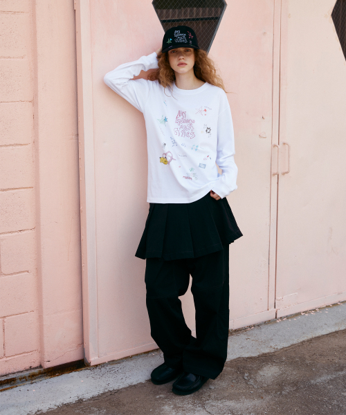 LMCの「PEN DRAWING LONG SLV TEE charcoal(Tシャツ/カットソー・レディース・その他・SMALL/X-LARGE/LARGE/MEDIUM)」の2枚目の写真