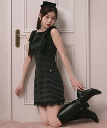 check mini onepiece / チェックミニワンピース