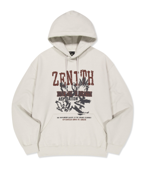BROWNBREATH(ブラウンブレス)の「ZENITH HOODIE(パーカー・レディース・ダークグレー/アイボリー・LARGE/X-LARGE/MEDIUM/SMALL)」の4枚目の写真