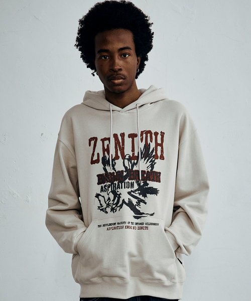 BROWNBREATH(ブラウンブレス)の「ZENITH HOODIE(パーカー・レディース・ダークグレー/アイボリー・LARGE/X-LARGE/MEDIUM/SMALL)」の6枚目の写真