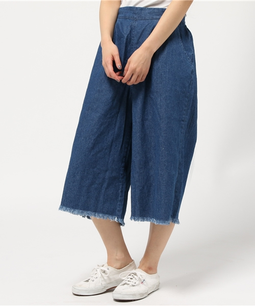 VENCEEXCHANGE（ヴァンスエクスチェンジ）の「デニムフリンジノースリセットアップ       （つなぎ/オールインワン・レディース・ブルー/ライトブルー・MEDIUM）」の13枚目の写真