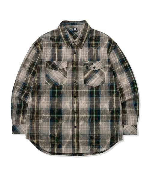 LIFE WORK（ライフワーク）の「ヴィンテージフェイドツーポケットチェックシャツ（シャツ/ブラウス・メンズ・スカイブルー/ネイビー/ブルー/PINK・MEDIUM/LARGE）」の4枚目の写真