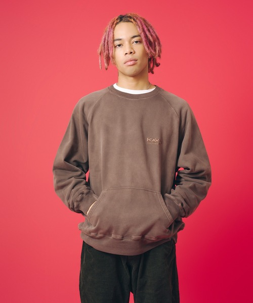 KAVU（カブー）の「KAVU/カブー Sunburn Sweat/サンバーン スウェット（スウェット・メンズ・ブラック/ブラウン/ネイビー・LARGE/SMALL/MEDIUM）」の3枚目の写真